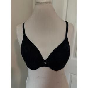 Victoria's Secret Body by Victoria Lined Perfect Coverage Black Lace 36B